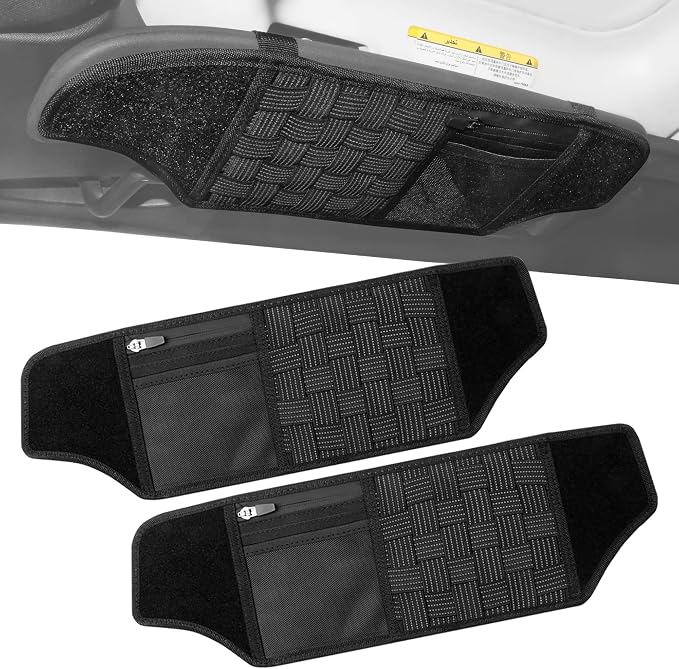 sukemichi Visor Organizer Sun Visor Molle Panel for Jeep JK, Tactical Sun Visor Organizer For 2012-2018 Jeep Wrangler JK JKU Accessories Visor Storage Holder Pouch,2 Pack,Fit Driver and Passenger Side