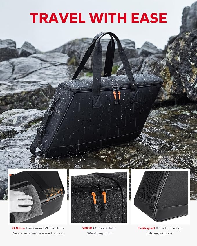 Amazicha Saddlebag Liner Bags 2 Pcs Hard Saddle Bags Insert Storage Bag 900D Oxford Motorcycle Saddlebag Organizer Fit for Harley Touring Road Glide Street Glide Road King Electra Glide 1993-2025