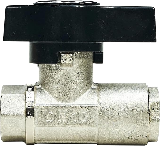 MTM Hydro Original DN10 Italian Brass Plated Ball Valve for Pressure Washing, Soft Washing and Industrial Applications