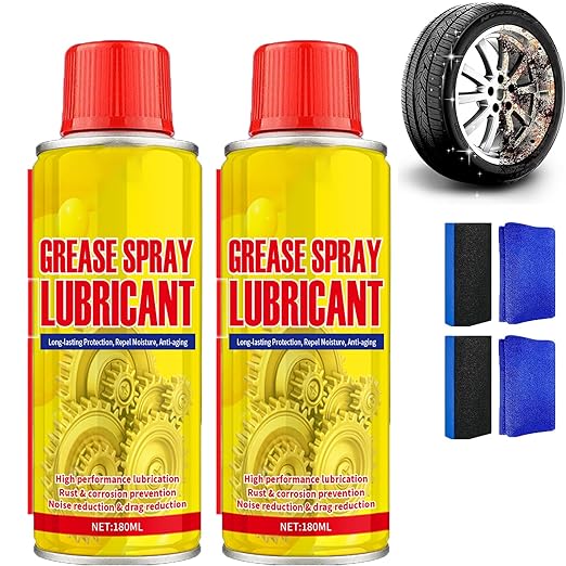 2-in-1 Rust Remover and Protector Spray, Anti-Rust Lubricant Spray & Rust Remover, Heavy-Duty Quick-Acting Lubricant Spray, Upgrade Multipurpose for Metal (2PCS)