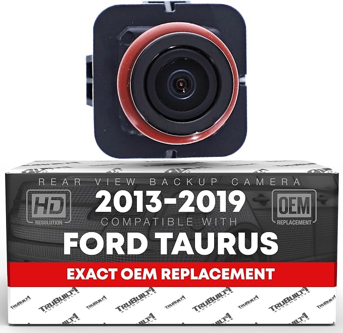 Rear View Backup Camera - Compatible with 2012 Ford Focus, 2013-2019 Taurus and Police Interceptor - Reverse Park Assist Camera Replacement - OEM EG1Z19G490A, DG1Z19G490A, 592-224