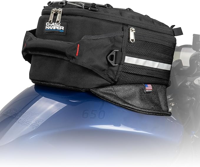 Chase Harper USA 650M Magnetic Tank Bag - Water-Resistant, Tear-Resistant, Industrial Grade Ballistic Nylon with Anti-Scratch Rubberized Polymer Bottom, Super Strong Neodymium Magnets