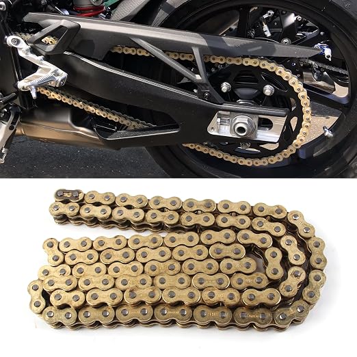 Arashi 530 O-Ring Drive Chain 120 Links with Connecting Master Link for Suzuki GSX1300R GSXR 1300 Hayabusa 1999-2022, Bandit GSF 1250 1250S 2007-2009, Motorcycle Accessories Parts Gold