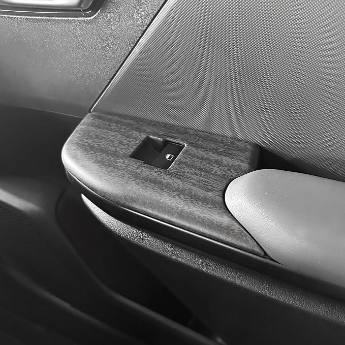 4PCS Door Lock Switch Covers Trim Compatible with Kia K4 2025-2026 Accessories (Wood Grain)