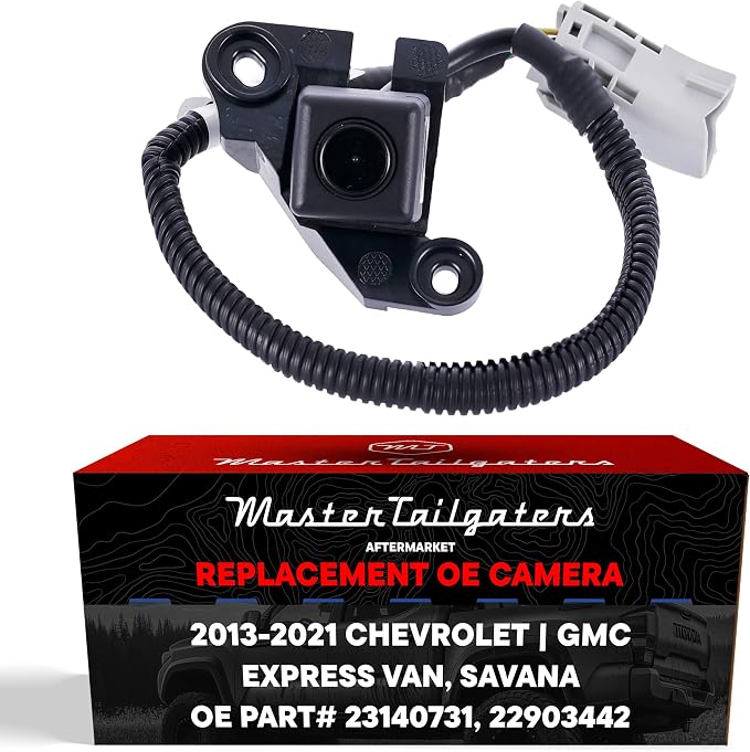 Master Tailgaters Replacement for Chevrolet Express Van/GMC Savana (2013-2021) Backup Camera OE Part # 23140731, 22903442