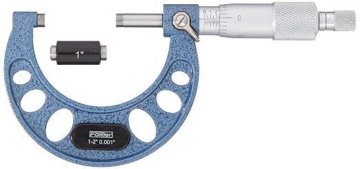 Fowler 52-253-102-1, Premium Outside Inch Micrometer with 1-2" Measuring Range