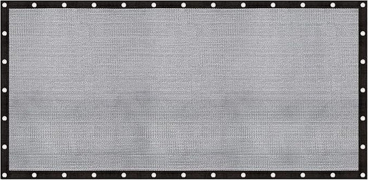 Cool Area 60-70% Sun Shade Cloth 10x20FT Mesh Tarp with Grommets Patio Screen Mesh for Canopy Garden Porch Greenhouse Pools Dump Truck Dog Kennel Black