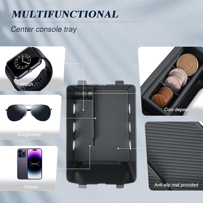 BIBIBO 3Packs for 2026 Hyundai Palisade Center Console Organizer 2026 Hyundai Palisade Calligraphy Console Tray 2026 Palisade Console Insert Tray 2026 Palisade (ONLY FIT Palisade Calligraphy)