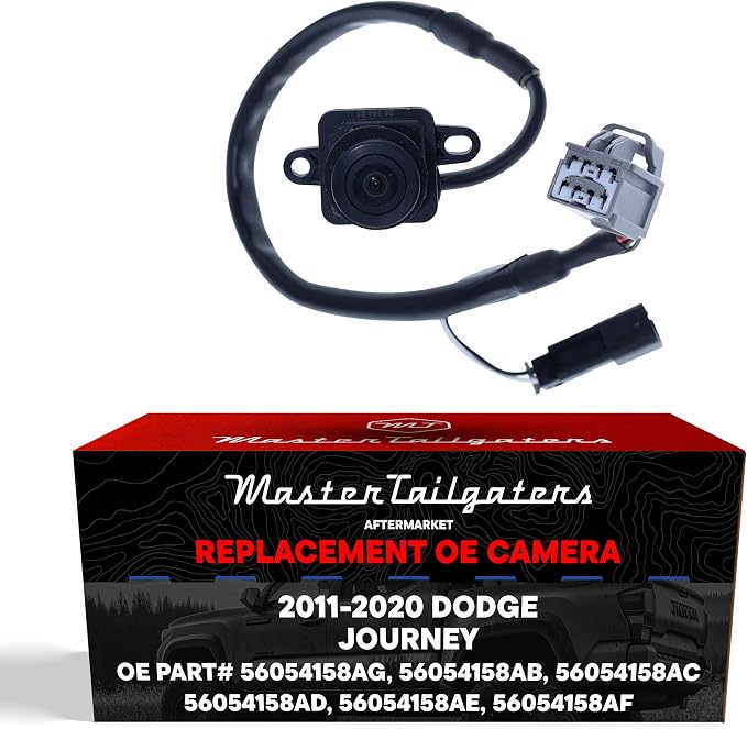 Master Tailgaters Replacement for Dodge Journey (2011-2020) Backup Camera OE Part # 56054158AG, 56054158AB, 56054158AC, 56054158AD, 56054158AE, 56054158AF