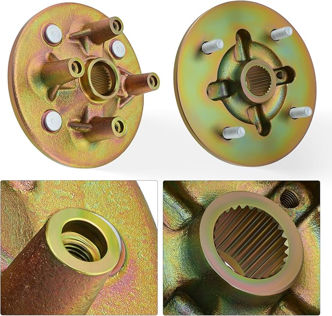 M MATI 2Set Front Wheel Hub with Bolts for Yamaha Rhino 450 YXR450F 2006-2009 Rhino 660 YXR660F 2004-2007 Rhino 700 FI YXR700F 2008-2013 5UG-F5111-10-00
