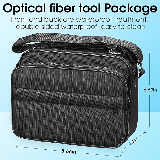 Fiber Optic Termination Kit FTTH Cold Connection tool Kit 6C Fiber cutting knife Stripper Pliers D7 OPM with RJ45 network testing and FC to LC Adapter