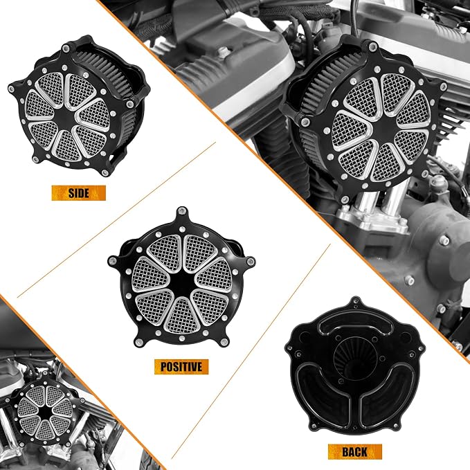 Motorcyle Air Cleaner Filter Fit for Harley Touring street glide road king electra tri trike Dyna Softail Sportster XL (A For Sportster XL 04-up)