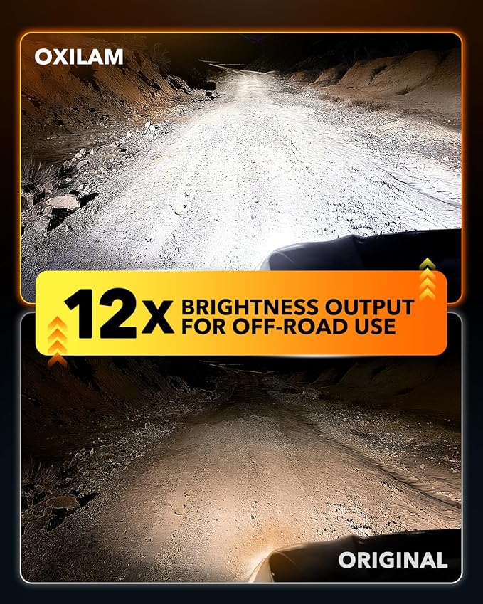 OXILAM H11/H8/H9 LED Light Bulb, 12X Brighter 6500K Cool White, Anti-Flicker, 60,000Hrs Lifespan, Plug and Play, IP68, H8 H9 LED Light Compatible with Cars Trucks SUVs, Pack of 2