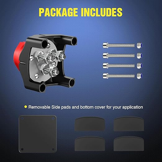 Nilight 1-2-Both-Off Battery Switch, 12V-48V Disconnect Master Cutoff Switches for Marine Boat Car RV ATV UTV Vehicle, Waterproof Heavy Duty Isolator