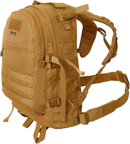 Seibertron Roving Motorcycle Riding Street Dirt Bike Waterproof Rucksack Backpack with Raincover (Khaki)