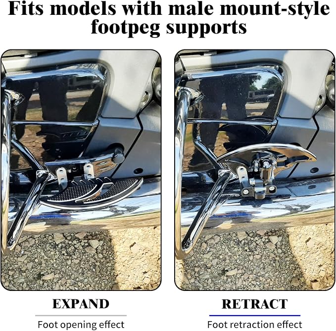 Rebacker Motorcycle Floorboards Foot Pegs Floor Board Pedals For Harley Touring Electra Glide Road Glide Road King Dyna Sportster