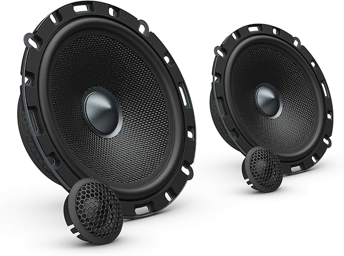 AudioControl Altitude Series 6.5" Component Car Speakers Set (Pair) with 1" Tweeters, 100W RMS, 4 Ohms, Easy Install, Crossover, Compact Midrange Rear/Front Door Speakers for Truck or Car Audio System