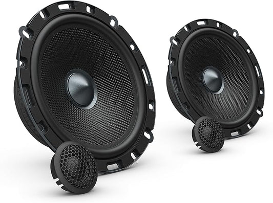 AudioControl Altitude Series 6.5" Component Car Speakers Set (Pair) with 1" Tweeters, 100W RMS, 4 Ohms, Easy Install, Crossover, Compact Midrange Rear/Front Door Speakers for Truck or Car Audio System