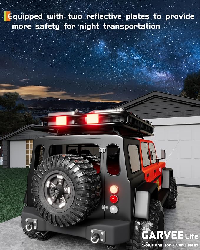 GarveeLife 46" x 36" Universal Roof Rack Cargo Carrier Basket, 200 Lbs Capacity Rooftop Cargo Rack, Car Top Luggage Holder Basket Heavy Duty for SUVs, Trucks, Vehicles
