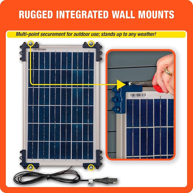 Optimate Solar Duo 40W, TM522-D4, 6-Step 12V / 12.8V 3.3A Weatherproof Solar Battery Saving Charger & maintainer