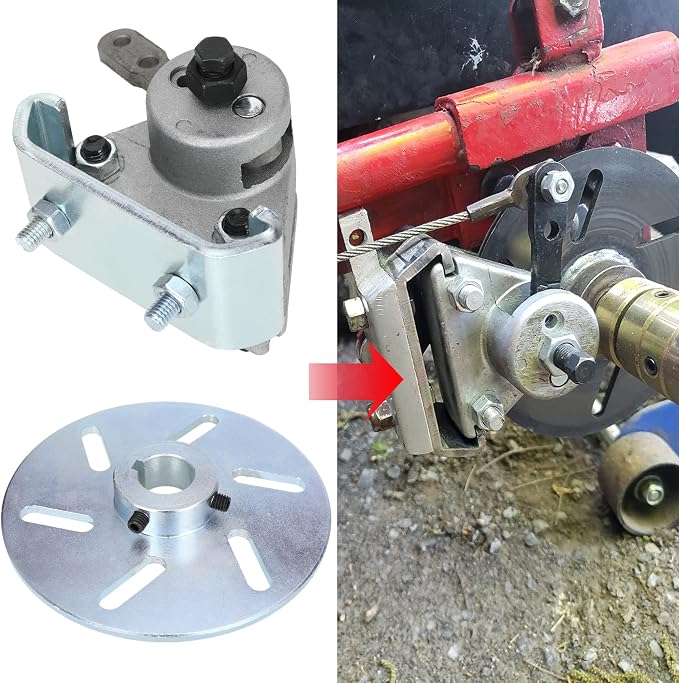GREHUA Go Kart Brake Kit Compatible with Yerf-Dog Manco 9598 9597 ASW Bristers Airheart MB-1, Mechanical Disc Brake Caliper for Predator 212cc 196cc 6.5hp GX160 Drift Trike Go Kart Parts