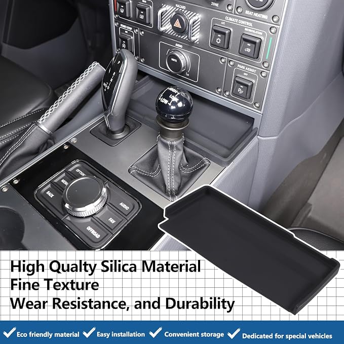 Car Center Console Storage Tray Compatible with Ineos Grenadier 2020-2026 Shift Storage Box Tray Non-Slip Storage Tray Interior Storage Box