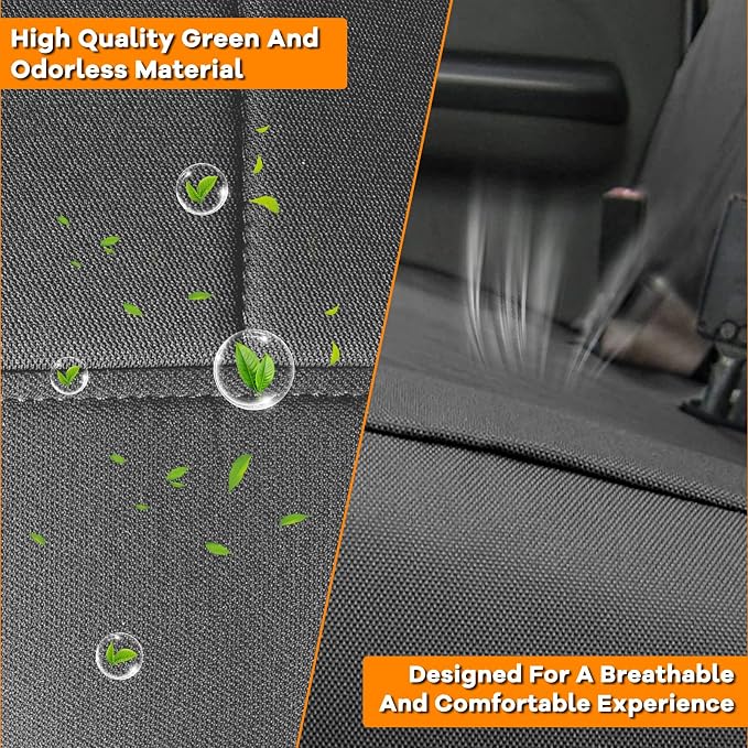 Truck Seat Cover Compatible with 2006-2024 2025 Isuzu NPR Front 40/60 Split Bench Seat Cover (Charcoal, 2006-2025)