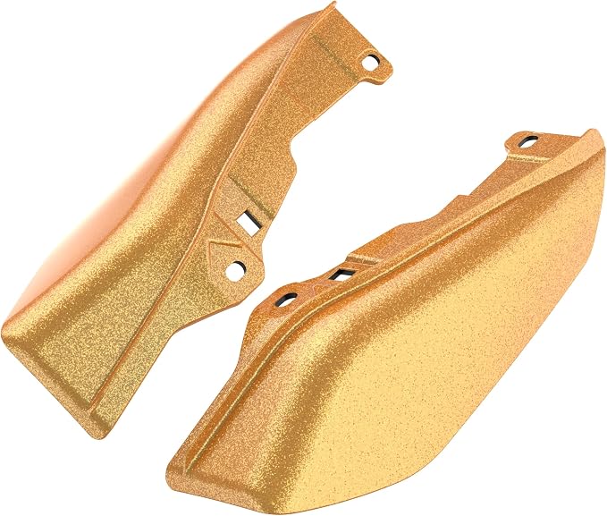 Color - Matched Mid Frame Air Deflectors Heat Shield, Perfectly Fit for Harley Touring Models 2009-2026 Hard Candy Gold Flake