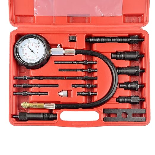 DAYUAN 17 pc Diesel Engine Compression Tester Kit Bundle with DAYUAN Diesel Injector Puller Tool with Slide Hammer