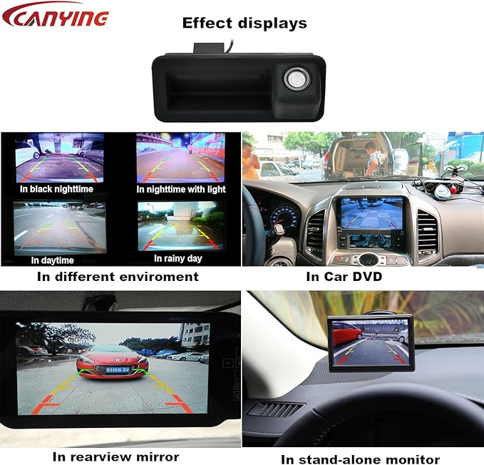 Car Trunk Handle Rear View Camera Special for Ford Mondeo Fiesta S-Max Focus 2C 3C Land Rover Freelander Range Rover CCD AHD