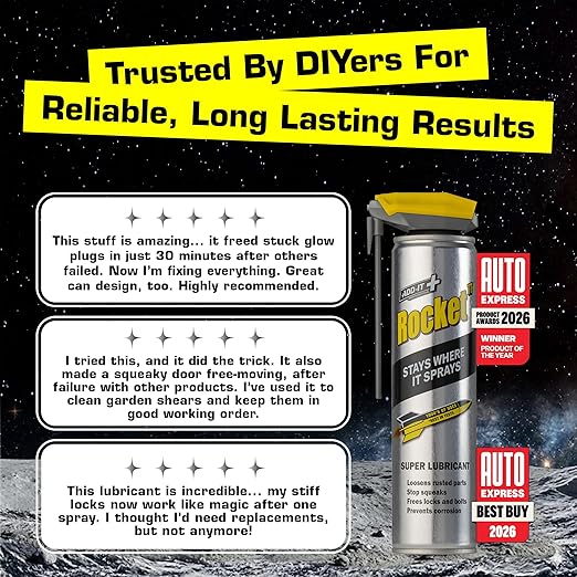 Multi-Purpose Lubricant Spray, 20 Fl Oz - Super Penetrating Oil & Anti-Corrosion Spray for Rusted Bolts, Tools, Bikes & Garden Equipment, Water-Resistant Protective Coating - 600ml Mega Can