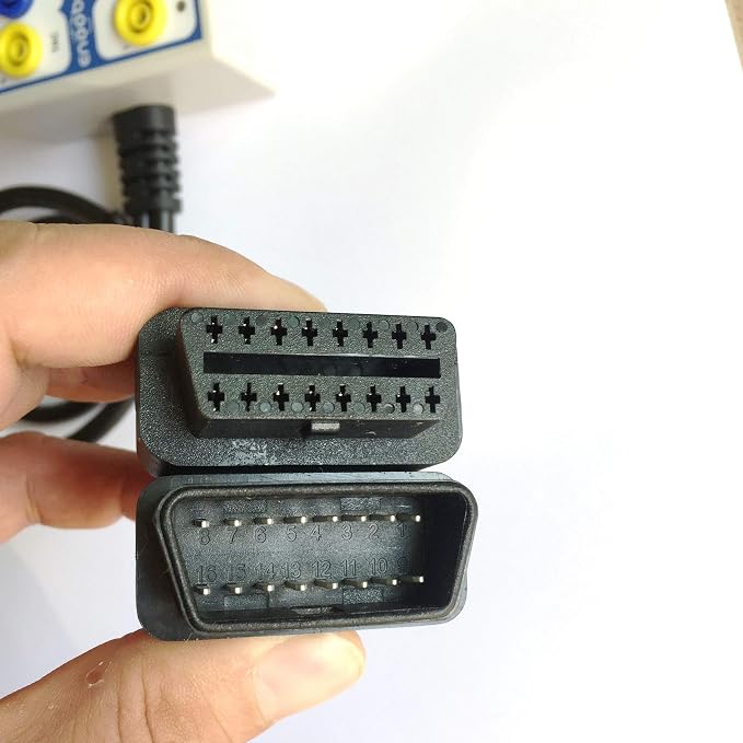 OBD Detector Breakout Box CAN Data Line Signal,Car Fault Diagnostic Scan Tool White