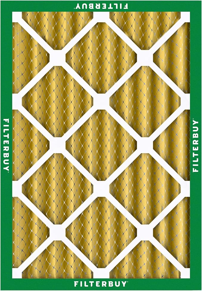 Filterbuy 20x24x4 Air Filter MERV 11 Superior Pet & Allergy Defense (5-Pack), Electrostatic Pleated HVAC AC Furnace Filters Replacement (Actual Size: 19.38 x 23.38 x 3.63)