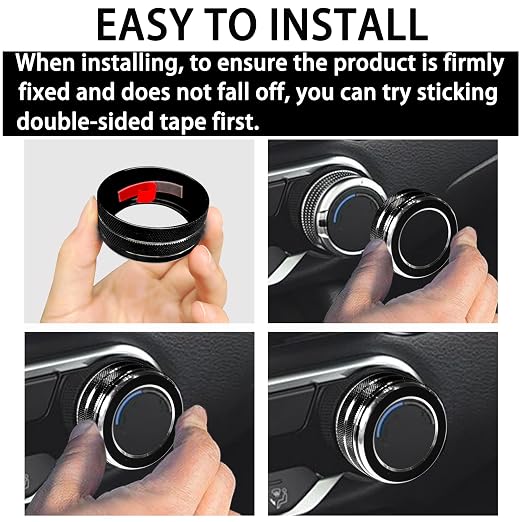 for Nissan Sentra 2025 2024 2020-2023 Accessories Knob Cover Set - Volume Tune Knob Covers, Air Conditioner, Air Vent Outlet Rings/Covers Push Start Stop Button Ring Trim for Sentra, 12Pcs (Black)