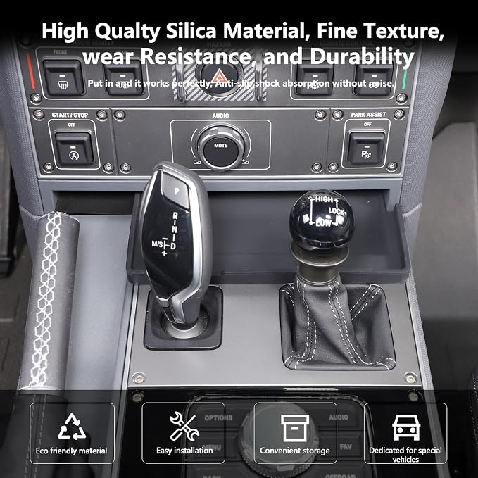 Car Center Console Storage Tray Compatible with Ineos Grenadier 2020-2026 Shift Storage Box Tray Non-Slip Storage Tray Interior Storage Box