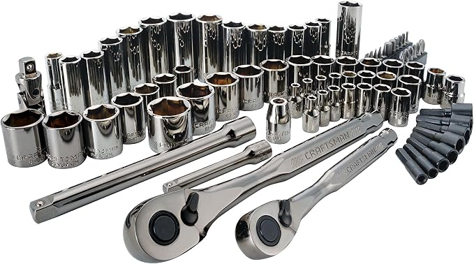 CRAFTSMAN Mechanics Tool Set, 1/4" & 3/8" Drive, SAE/Metric, 81 Piece (CMMT82335L)