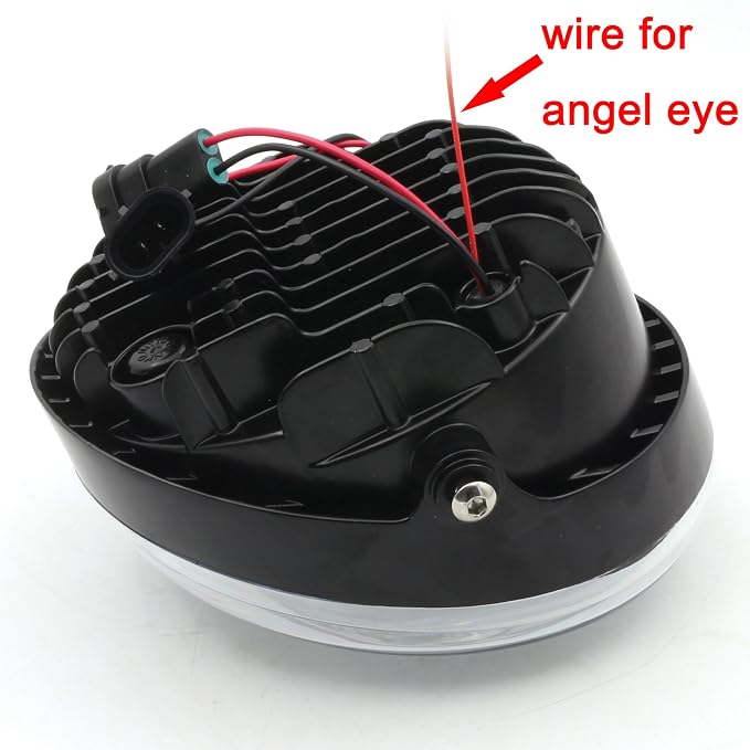 Chrome led Headlight with Angel Eye Replacement Fit for Harley Davidson vrod vrscf v-rod night special