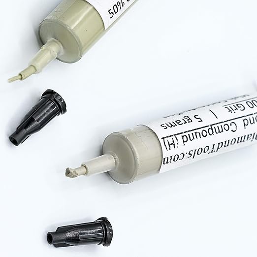 TechDiamondTools Kit of 3 Diamond Polishing Compound Polishing Paste USA Made 1050 1500 3000 Grit for Marble Glass Metal Rock Jewelry Resin Silver Gemstone with High Concentration of Diamond Powder