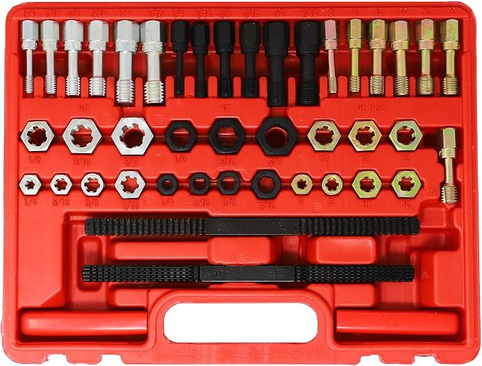 CTA Tools 8240 Universal 53-Piece Rethreading Set, RED