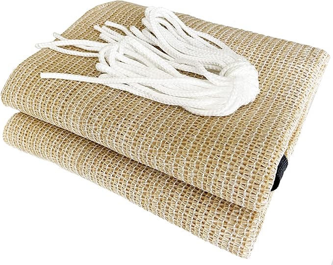 Alion Home HDPE 50% Sun Block Garden Netting Mesh - Beige (6'x3'4'', Beige)