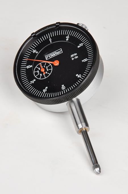 Fowler 52-520-109-0, Adg Dial Indicator With 0-1" Measuring Range (Black)
