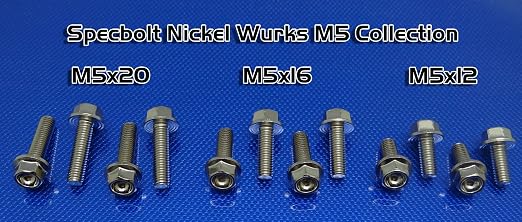Specbolt Fasteners: Nickel Wurks Bolt Kit Suzuki RM/RMZ 125 250 450 RM65 RM80 RM85 RM100 RM125 RM250 RMZ250 RMZ450 60 65 80 85 100 RM-Z250 RM-Z450