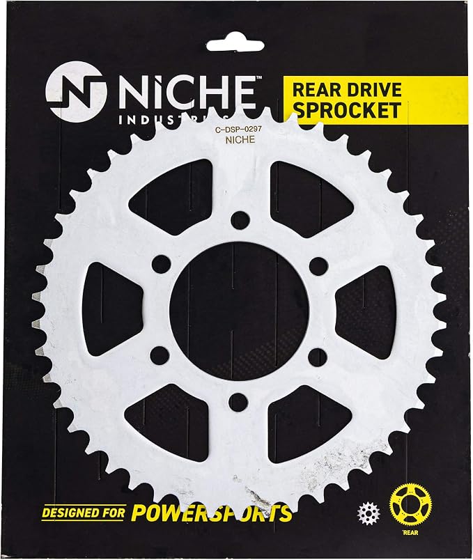 NICHE Drive Sprocket Chain Combo for Kawasaki Ninja 650 Versys Front 15 Rear 46 Tooth 520 O-Ring 114 Links
