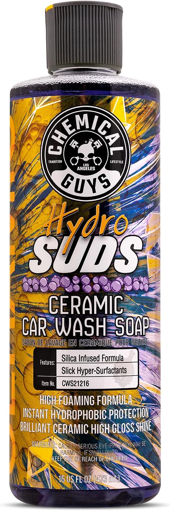 Chemical Guys Foam Wash Bundle - Foam Blaster Gun + HydroSuds Foam Wash Soap (16 fl oz) + Accessories