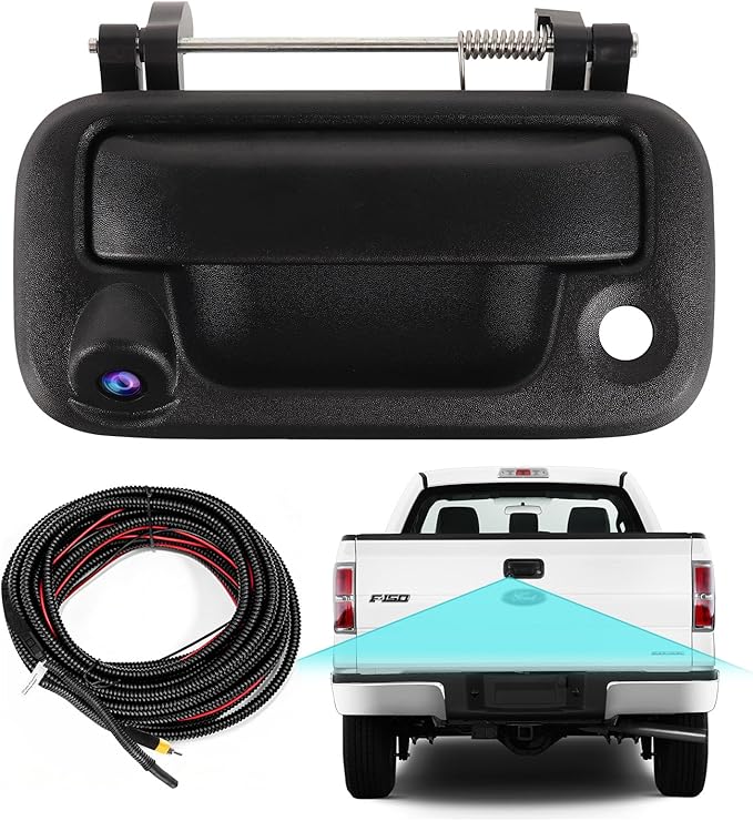 ASURE Tailgate Handle Backup Camera for 2004–2014 Ford F150, 2008–2016 F250 F350 F450 F550 – True 1080P HD Rear View Camera, 170° Wide Angle, OEM Replacement, Night Vision Waterproof, Easy Install