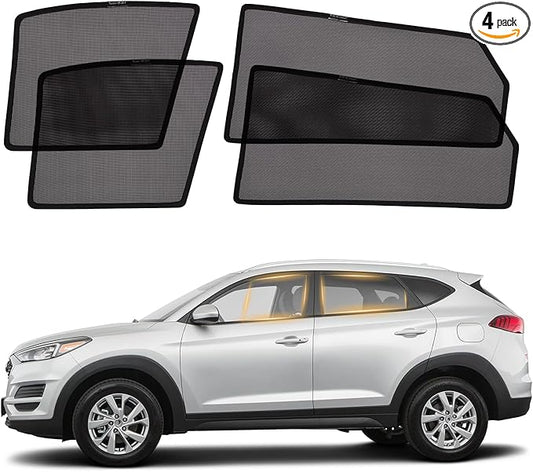 XCBYT Tucson Window Shades for 2015-2020, 4PCS Side Window Sun Shades with Breathable Mesh, Magnetic Car Window Covers for Baby & Privacy, UV Protection & Heat Insulation