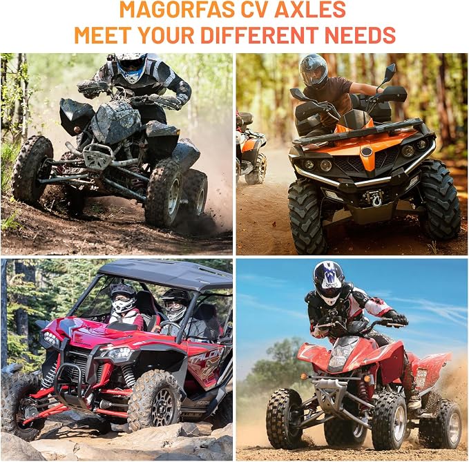 Front Left/Right CV Axles Polaris Sportsman 800 EFI 2007-2012, Sportsman 500 HO 08-12, Sportsman 500/700 EFI 07 08, Sportsman 400 HO 11-12, Sportsman 450 2007, Drive Shaft & Wheel Bearing Kit