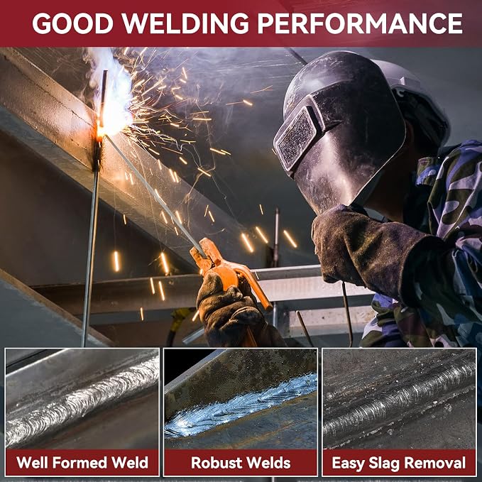 ARCCAPTAIN E6011 Welding Rod 3/32" 5LB Carbon Steel Welding Sticks Electrodes, Welding Rods ARC Welding Equipment