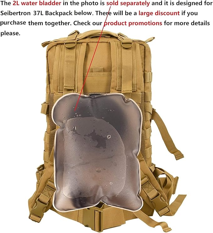 Seibertron Motorbike Backpack Motorcycle Bag Outdoor Sports Riding Package Khaki 37L