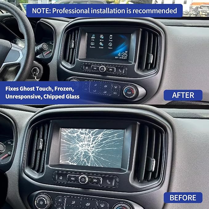 TsuperU 7" Touch Screen Digitizer Replacement for Chevy Malibu Camaro Colorado Sonic Equinox Cruze Trailblazer Trax Traverse 2017-2019 MYLINK Radio Screen, Touchscreen Navigation System LA070WV6-SD01